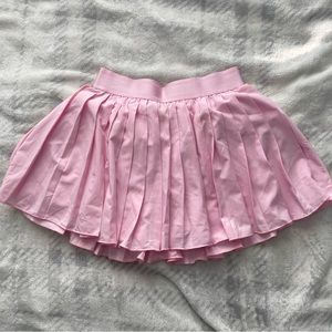 Pink tennis skirt